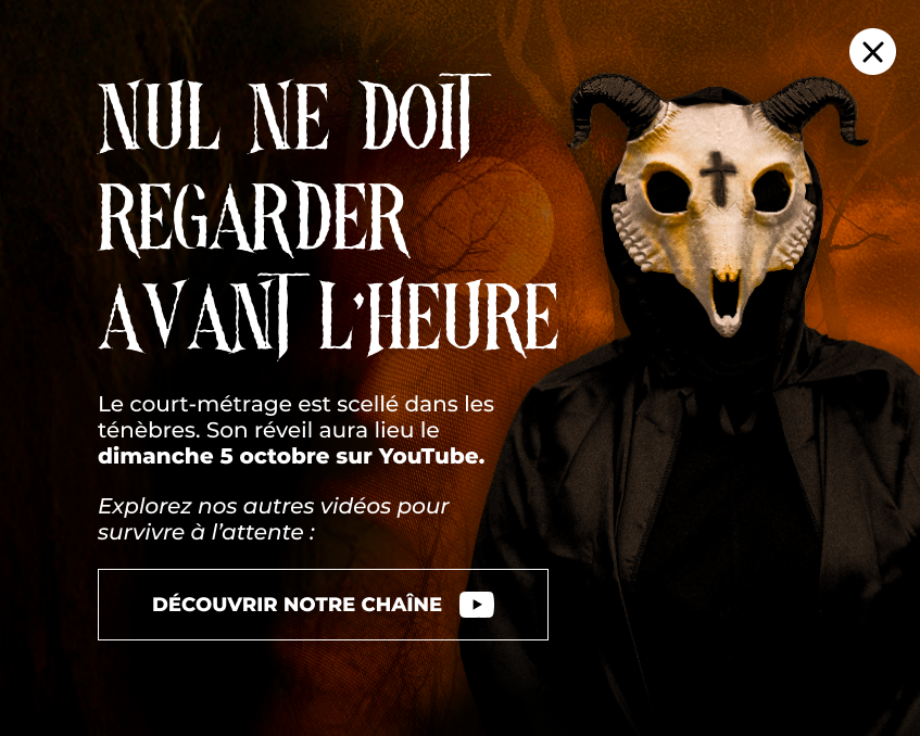 popup bande annonce pas encore sortie sur les réseaux